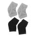 minkissy 2 Pairs Gel Heel Socks Spa Heel Socks Cracked Heel Socks Essential Oils Socks Foot Spa Socks Moisturizing Socks Ankle Anti-Crack Socks Men and Women Cotton Soothing Open Toe Socks