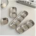 8 Pcs Stainless Steel 4 Compartments Mini Saucer Stainless Steel Dish Soy Sauce Plates Non-magnetic Soy Sauce Vegetables Silver Soy Sauce Dishes Chip and Dip Serving Set ( Color : Silverx4pcs Size : 26.6X8.1CMx3pcs Silverx4pcs - Buy Online on GoSupps.com
