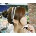 Lady Women Double Pearl Flower Headbands - Set of 2 | Elastic Hair Hoop Accessory - Buy Online on GoSupps.com
