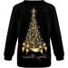 Shop Women's Santa Claus Sweater | Christmas & Ugly Moose Print Sweatshirts - XXL Black - Buy Online on GoSupps.com