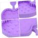 Healeved Makeup Brush Cleaning Pad Makeup Brush Cleaner Pad Beauty Tools Heart Brush Cleaner Pad Makeup Pallete Gloves for Cleaning Makeup Cleaner Cosmetic Purple Foldable Dryer 12x9cm Purple - Buy Online on GoSupps.com