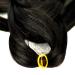 Premium 2m Long Mybraids - One-Colored Artificial Hair Extensions for Rasta Braids Dreads Box Braids & Cornrows - Natural Black - Buy Online on GoSupps.com