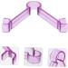 Gogogmee Lip Muscle Trainer Mouth Mouth Trainer Lip Exerciser Lip Trainer Face Exerciser Lift Mouth Tightener Slimming Exerciser Muscle Tightening Face Exerciser 9.30X7.70X1.50CM Purple - Buy Online on GoSupps.com