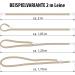 COPCOPET 3-Way Adjustable Dog Leash - Handmade Fat Leather Line for Dogs | Chrome Carabiners | 2m x 18mm Cognac - International Shipping - Buy Online on GoSupps.com