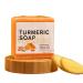 Turmeric Soap Turmeric Brightening Soap Turmeric Soap Bar For Face & Body Natural Soap For Moisturizing Shrinking Pores Cleaning Skin Acne Soap Ginger Extract Soap With Coconut Oil 100G