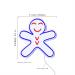 ST16s33-fnu0150-rb Gingerbread Man LED Neon Sign - Dual Color Red & Blue Silicone Perfect Holiday Decor - International Shipping Available - Buy Online on GoSupps.com