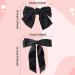 TOPBELIEF Silk Bow Ponytail Barrettes 4 Pieces Hair Clips with Large Bow Hair Bows for Women Elegant Bow Hair Accessories Black and Beige - Buy Online on GoSupps.com