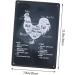 Artibetter Farmhouse Chicken s Metal Poster s Chicken Cut Iron Sign Retro Bar Pub Poster Vintage Metal - Buy Online on GoSupps.com