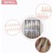 Luvadeyo 24 PCs Press On Nails Medium White French & Swirl Designs | Acrylic Fake Nails with Glue for Women The Pink Wave - Buy Online on GoSupps.com