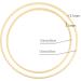 Sntieecr 12 Pack Bamboo Floral Hoop Rings for DIY Wedding Decor - 10 & 12 Inch Sizes - Ideal for Dream Catchers and Wall Hanging Crafts - Buy Online on GoSupps.com