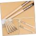 Mikinona 10pcs Eyebrow Pencil Extender Braces Extender Holder Brow Pencil Extension Lengthen Wooden Pole Tool - Buy Online on GoSupps.com