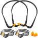 Band Earplugs Hearing Bands Banded Shooting Ear Plugs Lightweight Silicone Earplugs for Construction Work  Sleeping  Concerts  Shooting Hunting  Soft Reusable Washable (Ear Plugs 8pcs)