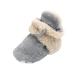 TMEOG Baby Booties Slippers Infant Boots Newborn First Walking Shoes Baby Winter Sock Crib Shoes for Boys Girls 0-18Months 0-6 Months B Light Grey White Furry