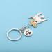 Ensianth Dog Keychain - Perfect Gifts for Dog Lovers Puppy Paw Print Keyring for Dog Owners Moms & Dads - Buy Online on GoSupps.com