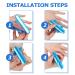 ULTECHNOVO 3pcs Finger Splint - Protective Finger Brace & Support Plate for Dislocation - Aluminum Alloy Finger Guard for Injury Recovery - Buy Online on GoSupps.com