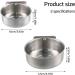 2 Pieces Bird Feeding Dish Cups Stainless Steel Parrot Food Water Bowls Animal Cage Water Food Bowl with Clamp Cage Hanging Food Bowl for Pet Dogs Parrots - Buy Online on GoSupps.com