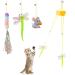 Hanging Cat Toys for Indoor Cats,Kitten Toys 3Pack Retractable Cat Exercise Toy Rope,Hanging Door Bouncing Cat Toy ,Interactive Cat huntingToys Set B