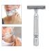 Harayaa Double Edge Safety Razor - Zinc Alloy Long Handle for Men | 5 Razor Blades for Home Shaving - Buy Online on GoSupps.com