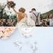 UNSUTUO White Flower Wedding Hair Pins Set of 3 - Silver Bridal Hair Accessories for Women - Buy Online on GoSupps.com