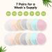 KeaBabies Comfy Nursing Pads - 14 Pack Pastel Touch | Soft & Absorbent - Buy Online on GoSupps.com