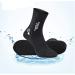 Neoprene Diving Scuba Socks 3MM - Thermal, Flexible, Anti-Slip | Black Large - Men Women Wetsuit Fin Booties for Surfing and Swimming - Buy Online on GoSupps.com