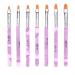 7 pieces gel brush for nails uv gel brush gel nails for nails acrylic nail brush brush set partly for nailart for gel & acrylic nails nailart