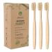12 Pcs Biodegradable Bamboo Charcoal Toothbrushes - Eco-Friendly & Natural with Soft Bristles (Multi-color) - Buy Online on GoSupps.com