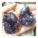 Crystal Rough Natural Crystal Rough Stone Crafts Natural Amethyst Geode Quartz Cluster Crystal Specimen EnergyGifts Reiki Stones and Crystals (Size : 80-100g)