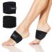 Maziky Arch Supports for Women Plantar Fasciitis Relief with Thicken Pads  Adjustable Orthotic Compression Sleeve Men Flat Feet Foot Arch Support Wraps Brace(1 Pair Black - One Size Fits All)