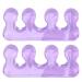 2 Pcs Purple Silicone Toe Separators for Bunion Relief and Hammer Toe Support - Buy Online on GoSupps.com