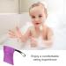 Buy Purple Nylon Bath Bag with Shampoo & Soap Scrubber | International Shipping Available - Buy Online on GoSupps.com