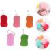 Mikinona 5pcs Bath Sponge Set - Mesh Shower Loofah & Kids Bathing Sponge for Clean Skin | Facial Scrubber & Algae Sponge for All Ages - International Shipping Available - Buy Online on GoSupps.com