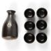Ceramics Wine Pot Waterware 300ML Cup Porcelain Sake Japanese Bar Decoration Household Kitchen Supplies Drinkware (Color : Black Size : 1 Set) - Buy Online on GoSupps.com