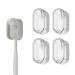 Toothbrush Cover Cap Suitable for Manual and Electric Toothbrushes Home Travel Camping Bathroom School White 4-pack