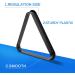 Black Plastic Billiard Pool Ball Racks for 8-Ball and 9-Ball Games | Fits Standard 2-1/4 Billiard Pool Balls - Buy Online on GoSupps.com