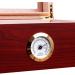 Desktop Cigar Humidor Case Glasstop Cigar Storage Box Cherry Finish with Hygrometer and Humidifier Holds 50 Cigars - Buy Online on GoSupps.com