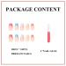 Mervf Medium French Tip Colorful Ballerina Acrylic Nails with Designs - 24pcs Glossy Press on Nails for Women 45-07 - Buy Online on GoSupps.com