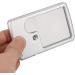 Card Type Magnifying Glasses Credit Card Sized Magnifying Lenses Ideal Pocket Magnifier for Reading Magnifying Glass with LED Light and Leather Case - Buy Online on GoSupps.com