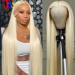 Maxine 613 Lace Front Wig Human Hair Straight Wave 13x4 Blonde Lace Front Wigs Human Hair 150% Density 613 HD Lace Frontal Wig Pre Plucked With Baby Hair 30 Inch Honey Blonde Wig 30 Inch 13x4 Blonde Wig