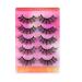 5 Pairs Natural False Eye Lashes 3D Multi-Layer Fake Eyelashes Extension Dense and Fluffy False Eyelash Cluster Naturally Curled False Eyelashes for Women Eye Makeup Type 8