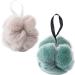 2pcs Exfoliating Shower Ball & Loofah - Fluffy Bath Sponge for Ultimate Skin Care | International Shipping Available - Buy Online on GoSupps.com