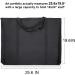 Jjring Dacron Art Portfolio Bag 18x24 Black - Lightweight Storage Case for Sketching and Drawing - Buy Online on GoSupps.com