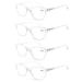 HEEYYOK Reading Glasses Women +2.00 Cat Eye Pattern Colorful Funky Lightweigth Frame Comfortable Fit 4 Pack