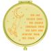 Muminglong Inspirational Little Bear Quotes and Saying Frosted Travel Beauty Makeup Mirror for Sister Friends Girls Daughter Birthday  Christmas Ideas for Her-You are braver (Gold)