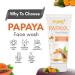Papaya Face Wash for Clear & Radiant Skin | Deep Cleanse Tan Reducer for Men & Women | Paraben Sulphate & Silicon Free - 60ml - Buy Online on GoSupps.com