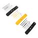 FRCOLOR 12 Sets Ear Pick Set Ear Bud Cleaner Ear Buds Cleaning Kit Stainless Steel Ear Cleaner Ear Wax Ear Pickers Earpick Ears Cleaner Earwax Remover Q Tool Pu Portable Assorted Colorx4pcs 9.2X0.5X0.5CMx4pcs