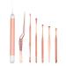 Ear Digging 7 Piece Rose Gold Ear Digging Spoon With Double Head Spiral Ear Digging Pick Ear Set Ear Wax Remover Rose Gold One Size
