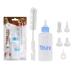 LAIYOHO Pet Feeding Bottle Kit with 4 Replacement Nipples and 1Pcs Nipple Brush Puppy Feeding Bottle for Kitten Puppy Small Pet Feeding Tool(60ml)