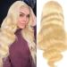 613 Lace Front Wig Human Hair 13x4 HD Body Wave Blonde Lace Front Wigs Human Hair Pre Plucked with Baby Hair 613 Frontal Wig 150% Density Brazilian Virgin Hair for Women 22 Inch 22 Inch 13x4 Body Wave Lace Front Wig 613 Bl…