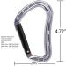Rock-N-Rescue 20-Foot Heavy-Duty Tubular Nylon Webbing and Carabiner Combo - Made in USA for Rock Climbing, Firefighter, and Rescue Gear - Red - Buy Online on GoSupps.com